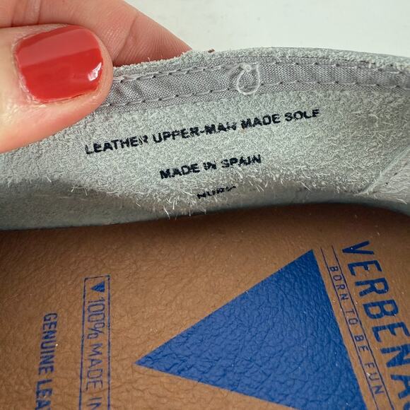 Verbenas Nuria Loafer Women's 10 White Leather Slip On Low Top Casual Round Toe - Picture 9 of 10